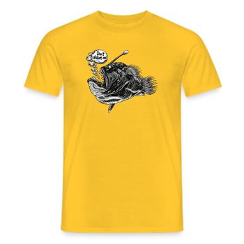 "Don't disturb me" - Männer T-Shirt - Gelb - Vorne - AI Model Male 178 dark (178cm)