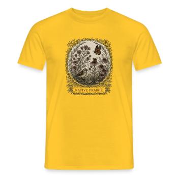 Native Prairie Native Prairie - Männer T-Shirt - Gelb - Vorne - AI Model Male 178 dark (178cm)