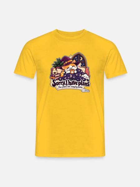 Halloween – Entschuldigung, ich habe Pläne - Männer T-Shirt - Gelb