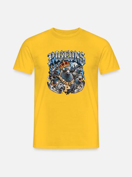 Taube - Männer T-Shirt - Gelb