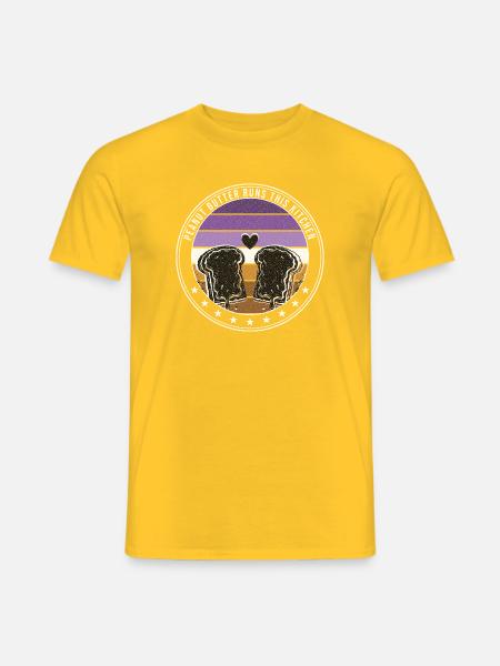 Erdnussbutter Marmelade - Spread Thick Pressed Tog - Männer T-Shirt - Gelb