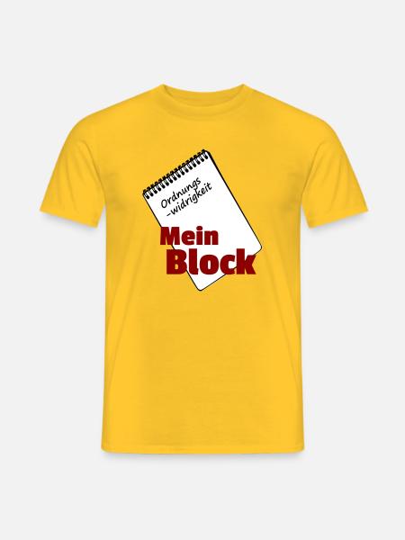 Mein Block - Männer T-Shirt - Gelb