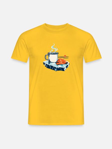 Heiß nach Eis - Männer T-Shirt - Gelb