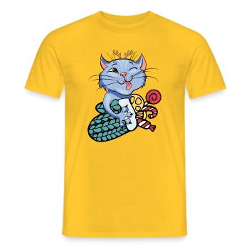 Adventszeit - Männer T-Shirt - Gelb - Vorne - AI Model Male 178 dark (178cm)