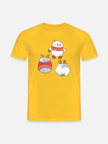 Christmas Time - Männer T-Shirt - Gelb