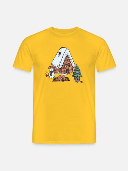  Cozy Time - Männer T-Shirt - Gelb