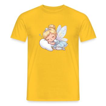 Schlafende Zahnfee Pastell - Männer T-Shirt - Gelb - Vorne - AI Model Male 178 dark (178cm)