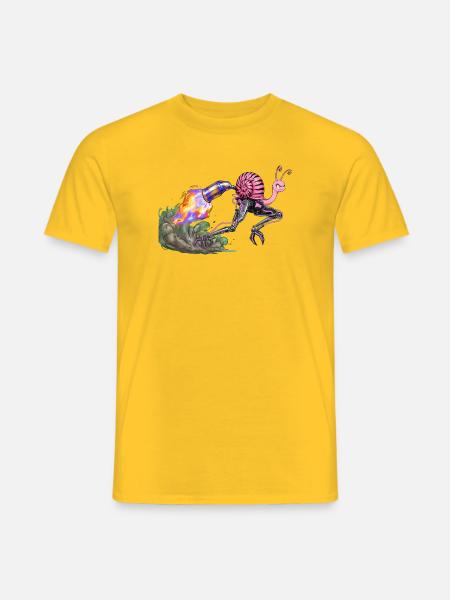 Flamejet Snail Robo Drive - Männer T-Shirt - Gelb