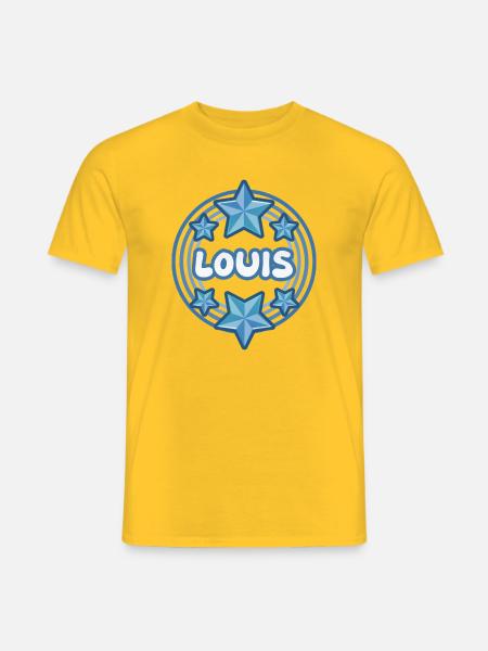 Louis als Vorname - Männer T-Shirt - Gelb
