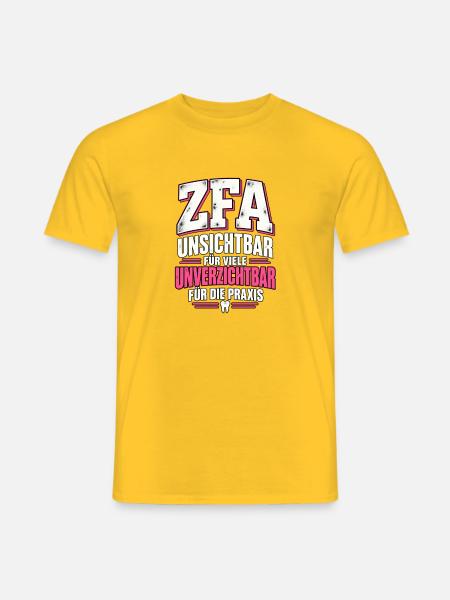 ZFA Zahnmedizinische Fachangestellte - Männer T-Shirt - Gelb
