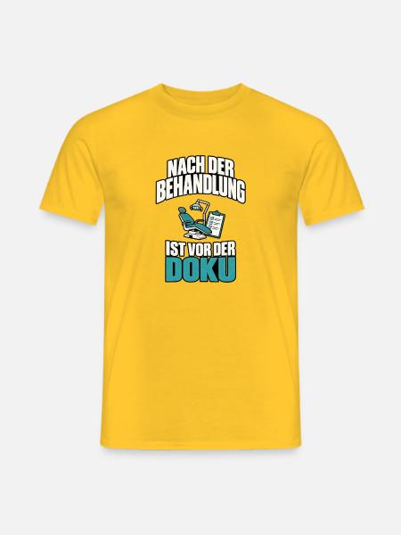 Zahnmedizinische Fachangestellte - Männer T-Shirt - Gelb