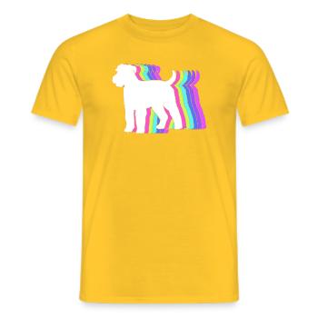 Wheaten Terrier - Männer T-Shirt - Gelb - Vorne - AI Model Male 178 dark (178cm)
