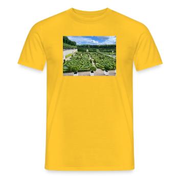 Der Ziergarten - Männer T-Shirt - Gelb - Vorne - AI Model Male 178 dark (178cm)