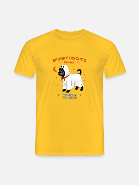 Ghost Pup Bäckerei-Tee - Männer T-Shirt - Gelb