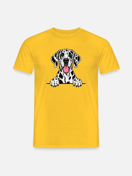 Dalmatiner - Männer T-Shirt - Gelb