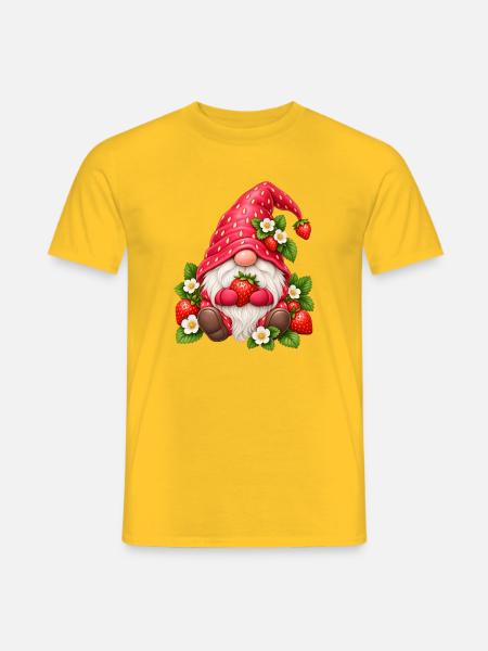 Süße Zwerge unter den Gnomen - Männer T-Shirt - Gelb