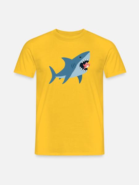Hai - Männer T-Shirt - Gelb