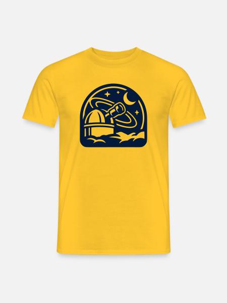 Observatorium Weltall Icon - Männer T-Shirt - Gelb