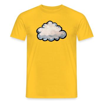 Pastel Cloud Aquarellgrafik - Männer T-Shirt - Gelb - Vorne - AI Model Male 178 dark (178cm)