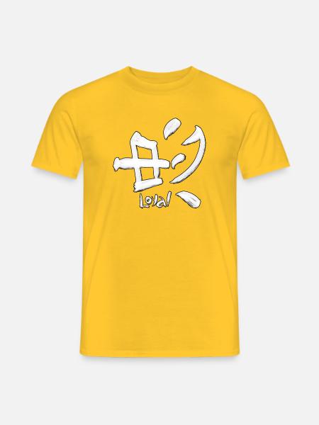 Loyalitätsbürsten-Logo - Männer T-Shirt - Gelb