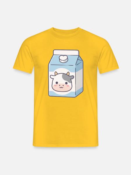 Milch - Männer T-Shirt - Gelb