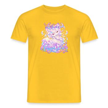 Lost in a Dream  - Männer T-Shirt - Gelb - Vorne - AI Model Male 178 dark (178cm)
