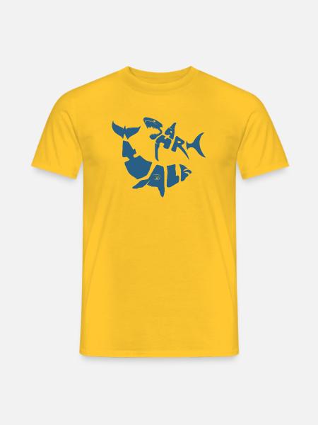 SW_LOGO_5_BLEU - Männer T-Shirt - Gelb