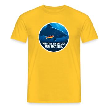 Hat Deutschland überhaupt noch was zu sagen? - Männer T-Shirt - Gelb - Vorne - AI Model Male 178 dark (178cm)