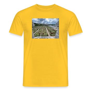 Der Ziergemüsegarten - Männer T-Shirt - Gelb - Vorne - AI Model Male 178 dark (178cm)