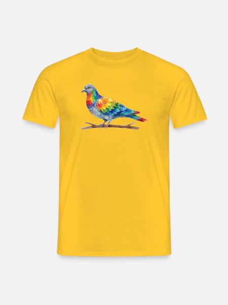 Regenbogenvogel - Männer T-Shirt - Gelb
