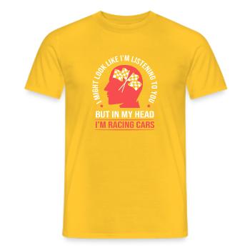 Drag Race - Männer T-Shirt - Gelb - Vorne - AI Model Male 178 dark (178cm)
