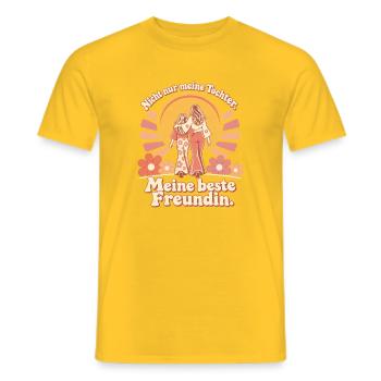 Mama Tochter Liebe Beste Freundin - Männer T-Shirt - Gelb - Vorne - AI Model Male 178 dark (178cm)