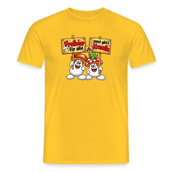 1000207157 - Männer T-Shirt - Gelb - Vorne - AI Model Male 178 dark (178cm)