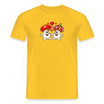1000195766 - Männer T-Shirt - Gelb - Vorne - AI Model Male 178 dark (178cm)