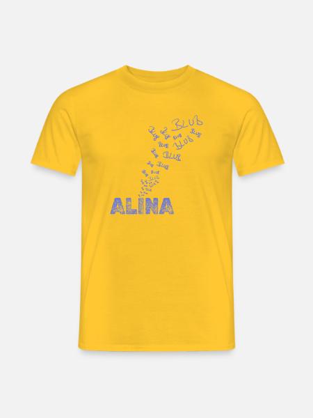 Geschenk für Alina - Männer T-Shirt - Gelb