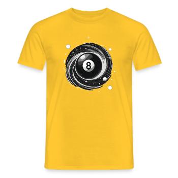 Billard Spiel Billardtisch Snooker Pool Billard - Männer T-Shirt - Gelb - Vorne - AI Model Male 178 dark (178cm)
