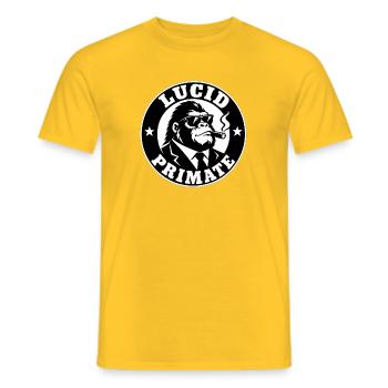 Klarer Primas - Männer T-Shirt - Gelb - Vorne - AI Model Male 178 dark (178cm)