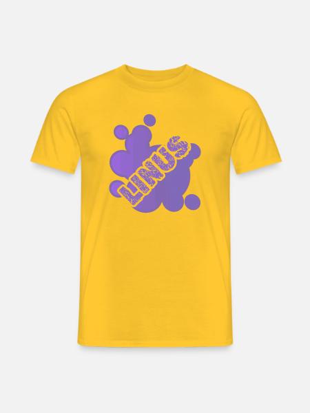 Tier Linus - Männer T-Shirt - Gelb