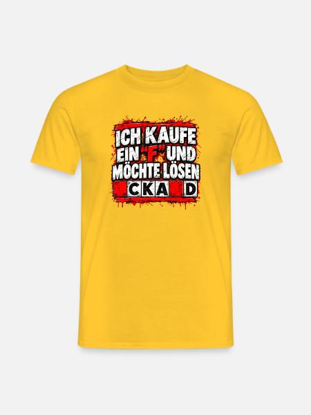 Ich kaufe ein F und möchte lösen CKAD - Männer T-Shirt - Gelb