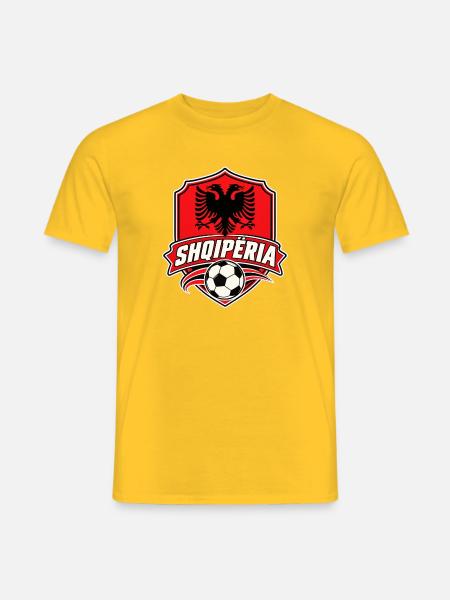 Albanien Fußball - Männer T-Shirt - Gelb