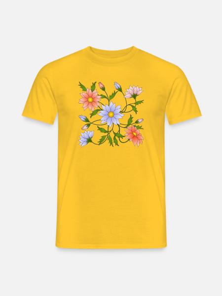 Blumen - Männer T-Shirt - Gelb
