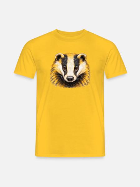 Gelb-schwarzer Dachskopf - Männer T-Shirt - Gelb
