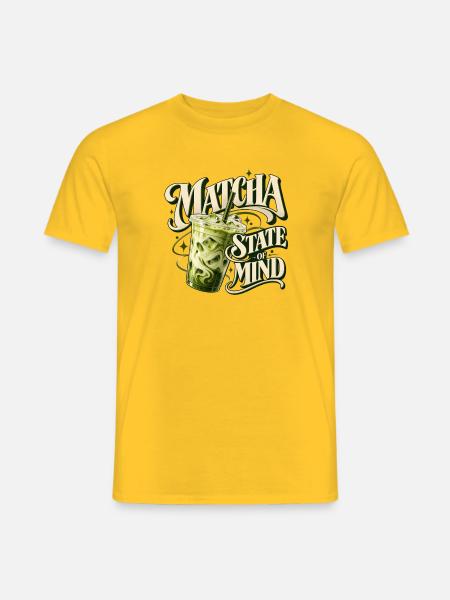 Matcha-Geisteszustand - Männer T-Shirt - Gelb