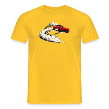  Electric Roadster – Supercar Launch Edition - Männer T-Shirt - Gelb - Vorne - AI Model Male 178 dark (178cm)
