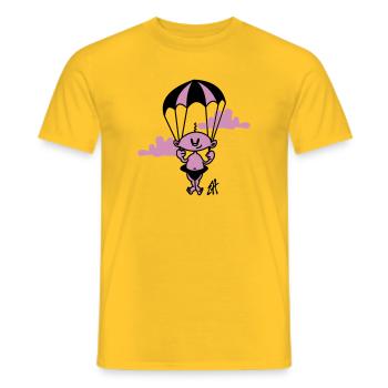 bébé - T-shirt homme - jaune - Devant - AI Model Male 178 dark (178cm)