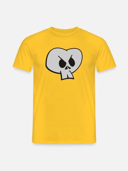 Crâne - T-shirt homme - jaune