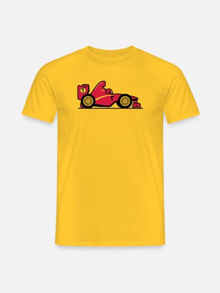 Courte bande dessinée Racecar - T-shirt homme - jaune