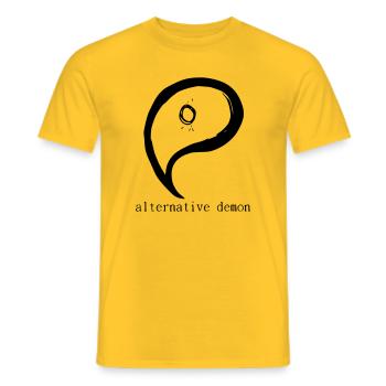 alternative demon - Men's T-Shirt - yellow - Front - AI Model Male 178 dark (178cm)