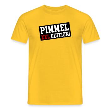 Pimmel XXL Edition - Männer T-Shirt - Gelb - Vorne - AI Model Male 178 dark (178cm)