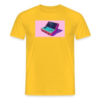 Frische Konsole - Männer T-Shirt - Gelb - Vorne - AI Model Male 178 dark (178cm)